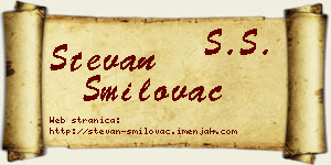 Stevan Smilovac vizit kartica